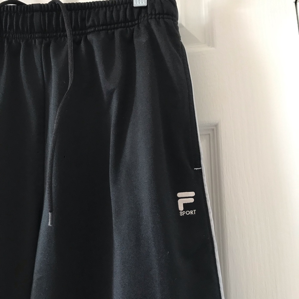 Black Fila Sweatpants